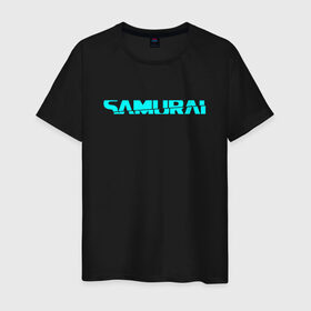 Мужская футболка хлопок с принтом SAMURAI DEMON (НА СПИНЕ) в Санкт-Петербурге, 100% хлопок | прямой крой, круглый вырез горловины, длина до линии бедер, слегка спущенное плечо. | 2019 | cd project red | cyberpunk 2077 | hacker | keanu reeves | maelstrom | militech | night city | quadra | samurai | sci fi | trauma team | v | ви | киану ривз | киберпанк 2077 | логотип | роботы | самураи | фантаст