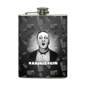 Фляга с принтом Rammstein в Санкт-Петербурге, металлический корпус | емкость 0,22 л, размер 125 х 94 мм. Виниловая наклейка запечатывается полностью | Тематика изображения на принте: 2019 | du hast | lindemann | radio | rammstein | rammsteinfan | till | группы | линдеманн | метал | музыка | радио | рамштаин | рамштайн | рамштейн | рок | тилль | тиль