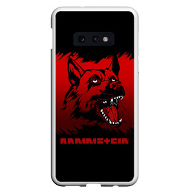 Чехол для Samsung S10E с принтом Rammstein dog в Санкт-Петербурге, Силикон | Область печати: задняя сторона чехла, без боковых панелей | 2019 | dog | du hast | german | lindemann | rammstein | rammsteinfan | ramstein | till | группы | линдеманн | метал | музыка | овчарка | рамштаин | рамштайн | рамштейн | рок | собака | тилль | тиль