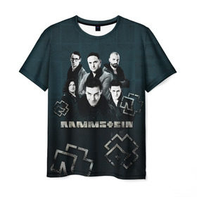 Мужская футболка 3D с принтом Rammstein в Санкт-Петербурге, 100% полиэфир | прямой крой, круглый вырез горловины, длина до линии бедер | du hast | lindemann | rammstein | rammsteinfan | ramstein | till | группы | линдеманн | метал | музыка | рамштаин | рамштайн | рамштейн | рок | тилль | тиль