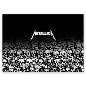 Поздравительная открытка с принтом METALLICA (НА СПИНЕ) в Санкт-Петербурге, 100% бумага | плотность бумаги 280 г/м2, матовая, на обратной стороне линовка и место для марки
 | matters metallica | music | nothing else | rock | trash metal | группа | музыка | музыканты | рок | трэш металл