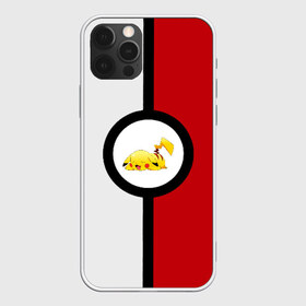 Чехол для iPhone 12 Pro Max с принтом Pokeball (pikachu sleep) в Санкт-Петербурге, Силикон |  | anime | pikachu | pokeball | pokemon | sleep | аниме. | пикачу | покебол | покемон | спит. белый. красный. чёрный