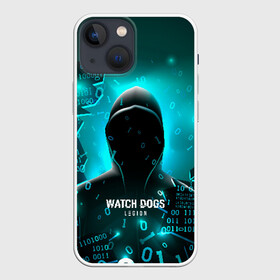 Чехол для iPhone 13 mini с принтом Watch Dogs Legion в Санкт-Петербурге,  |  | cyberpunk | dogs | hackers | legion | watch | watch dogs | вейчдогс | взлом | киберпанк | легион | хакеры | цифры