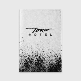 Обложка для паспорта матовая кожа с принтом Tokio Hotel (5) в Санкт-Петербурге, натуральная матовая кожа | размер 19,3 х 13,7 см; прозрачные пластиковые крепления | Тематика изображения на принте: 