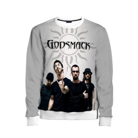 Детский свитшот 3D с принтом Godsmack в Санкт-Петербурге, 100% полиэстер | свободная посадка, прямой крой, мягкая тканевая резинка на рукавах и понизу свитшота | alternative | american rock | crimson | grunge | hardrock | heavy | heavy metal | i stand alone | nu metal | post grunge | rock | sully erna | альтернатива | грандж | рок | хард рок | хэви