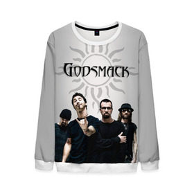 Мужской свитшот 3D с принтом Godsmack в Санкт-Петербурге, 100% полиэстер с мягким внутренним слоем | круглый вырез горловины, мягкая резинка на манжетах и поясе, свободная посадка по фигуре | alternative | american rock | crimson | grunge | hardrock | heavy | heavy metal | i stand alone | nu metal | post grunge | rock | sully erna | альтернатива | грандж | рок | хард рок | хэви