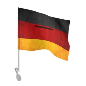Флаг для автомобиля с принтом Rammstein в Санкт-Петербурге, 100% полиэстер | Размер: 30*21 см | rammstein | till lindemann | берлин | германия | металл | музыка | рамштайн | тилль линдеманн
