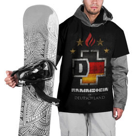 Накидка на куртку 3D с принтом Rammstein в Санкт-Петербурге, 100% полиэстер |  | rammstein | till lindemann | берлин | германия | металл | музыка | рамштайн | тилль линдеманн