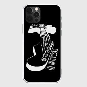 Чехол для iPhone 12 Pro Max с принтом Гитара в Санкт-Петербурге, Силикон |  | black | game | guitar | instrument | music | musician | strings | white | белый | гитара | игра | инструмент | музыка | музыкант | струны | черный