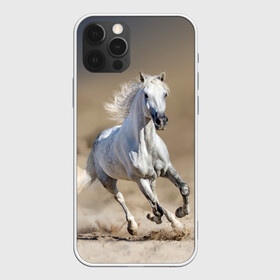 Чехол для iPhone 12 Pro Max с принтом Белый конь в Санкт-Петербурге, Силикон |  | animal | beautiful | desert | gloss | horse | mane | mustang | muzzle | nature | sand | white | wild | белый | грива | дикий | животное | конь | красивый | лоск | лошадь | мустанг | песок | природа | пустыня | скакун