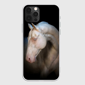 Чехол для iPhone 12 Pro Max с принтом Белая лошадь в Санкт-Петербурге, Силикон |  | Тематика изображения на принте: animal | black | breed | horse | muscle | muzzle | strength | unusual | white | белый | животное | конь | лошадь | мышцы | необычный | порода | сила | скакун