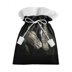 Подарочный 3D мешок с принтом Лошади в Санкт-Петербурге, 100% полиэстер | Размер: 29*39 см | animal | beautiful | black | couple | eyes | gloss | harness | horse | look | muzzle | взгляд | глаза | животное | конь | красивый | лоск | лошади | пара | сбруя | скакуны | черные