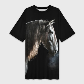 Платье-футболка 3D с принтом Серный в яблоках конь в Санкт-Петербурге,  |  | animal | beautiful | black | eyes | gloss | harness | horse | look | muzzle | portrait | в яблоках | взгляд | глаза | животное | конь | красивый | лоск | лошадь | портрет | сбруя | серый | скакун