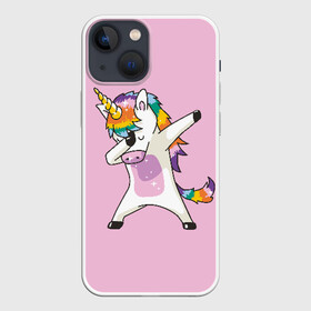 Чехол для iPhone 13 mini с принтом Единорог в Санкт-Петербурге,  |  | animal | cool | cute | fabulous | horn | horse | magical | pink | rainbow | unicorn | волшебный | единорог | животное | лошадь | милый | прикольный | радуга | рог | розовый | сказочный