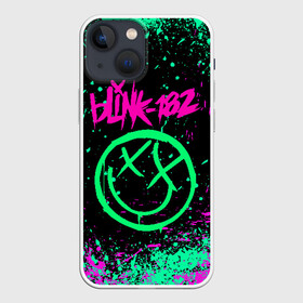 Чехол для iPhone 13 mini с принтом BLINK 182 в Санкт-Петербурге,  |  | blink | music | rock | блинк | группа | музыка | музыканты | рок