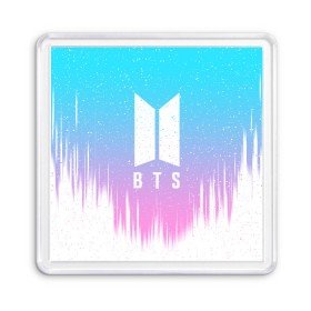 Магнит 55*55 с принтом BTS LOVE YOURSELF в Санкт-Петербурге, Пластик | Размер: 65*65 мм; Размер печати: 55*55 мм | bangtan boys | bt21 | bts | bts army | bts stickers | j hope | jimin | jin | jungkook | k pop | rap monster | rapmon | suga | v | бтс | корея | стикеры bts