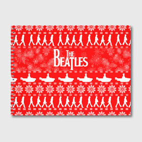 Альбом для рисования с принтом The Beatles (6) в Санкт-Петербурге, 100% бумага
 | матовая бумага, плотность 200 мг. | Тематика изображения на принте: beatles | merry christmas | music | rock | the beatles | yellow submarine | битлз | джон леннон | легенда | музыка | новогодний свитшот | новый год | пит бест | рок