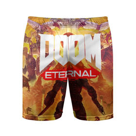 Мужские шорты 3D спортивные с принтом Doom Eternal в Санкт-Петербурге,  |  | cacodemon | doom | eternal | вечность | вечный | дум | итёрнал | какодемон | этернал