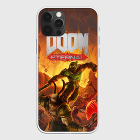 Чехол для iPhone 12 Pro с принтом Doom в Санкт-Петербурге, силикон | область печати: задняя сторона чехла, без боковых панелей | cacodemon | doom | eternal | вечность | вечный | дум | итёрнал | какодемон | этернал