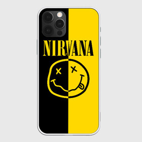 Чехол для iPhone 12 Pro с принтом NIRVANA в Санкт-Петербурге, силикон | область печати: задняя сторона чехла, без боковых панелей | music | nirvana | rip smile | rock | smile | группа | курт кобейн | музыка | нирвана | рок | смайл