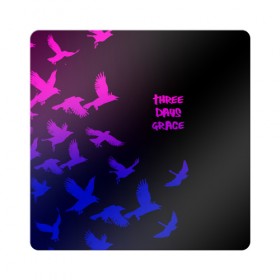 Магнит виниловый Квадрат с принтом Three Days Grace (1) в Санкт-Петербурге, полимерный материал с магнитным слоем | размер 9*9 см, закругленные углы | days | days grace | music | rock | three days grace | музыка | рок
