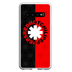 Чехол для Samsung Galaxy S10 с принтом RED HOT CHILI PEPPERS в Санкт-Петербурге, Силикон | Область печати: задняя сторона чехла, без боковых панелей | Тематика изображения на принте: music | red hot chili peppers | rhcp | rock | группа | музыка | музыканты | рок | рхчп