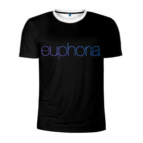 Мужская футболка 3D спортивная с принтом сериал Euphoria в Санкт-Петербурге, 100% полиэстер с улучшенными характеристиками | приталенный силуэт, круглая горловина, широкие плечи, сужается к линии бедра | zendaya | зендея | ру беннетт | сериал euphoria | эйфория