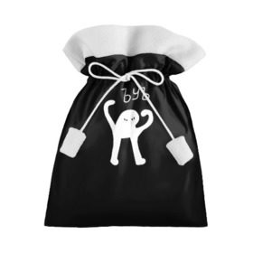 Подарочный 3D мешок с принтом ЪУЪ в Санкт-Петербурге, 100% полиэстер | Размер: 29*39 см | cursed cat | meme | truxkot19 | мем с котом | мемы | прикол | съука | черный кот | ъуъ съука | юмор