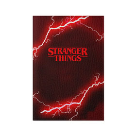 Обложка для паспорта матовая кожа с принтом STRANGER THINGS в Санкт-Петербурге, натуральная матовая кожа | размер 19,3 х 13,7 см; прозрачные пластиковые крепления | 011 | eggo | eleven | friends don t lie | netflix | season 3 | stranger things | демогоргон | нетфликс | одиннадцатая | очень странные дела | сезон 3