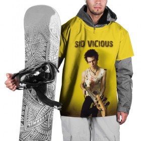 Накидка на куртку 3D с принтом Sid Vicious в Санкт-Петербурге, 100% полиэстер |  | england | music | my way | no future | sid and nancy | sid vicious | trash | музыка | панк | рок | сид вишес | сид и ненси