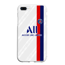 Чехол для iPhone 7Plus/8 Plus матовый с принтом PSG away 19-20 в Санкт-Петербурге, Силикон | Область печати: задняя сторона чехла, без боковых панелей | champions league | neymar | лига чемпионов | неймар | франция | чемпионы