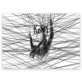 Поздравительная открытка с принтом Korn: The Nothing в Санкт-Петербурге, 100% бумага | плотность бумаги 280 г/м2, матовая, на обратной стороне линовка и место для марки
 | alternative | heavy | korn | koяn | metal | rapcore | rock | the nothing | youll never find me | джонатан дэвис | корн | корни | коян | ню метал | нюметал | рок