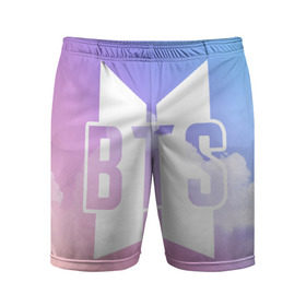 Мужские шорты спортивные с принтом BTS в Санкт-Петербурге,  |  | bangtan boys | bts | love yourself | бтс