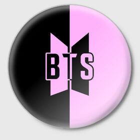 Значок с принтом BTS в Санкт-Петербурге,  металл | круглая форма, металлическая застежка в виде булавки | bangtan boys | bts | love yourself | бтс