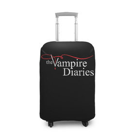 Чехол для чемодана 3D с принтом Дневники Вампира в Санкт-Петербурге, 86% полиэфир, 14% спандекс | двустороннее нанесение принта, прорези для ручек и колес | the vampire diaries | дневники вампира