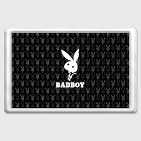 Магнит 45*70 с принтом Bad boy в Санкт-Петербурге, Пластик | Размер: 78*52 мм; Размер печати: 70*45 | bad boy | bite | bow tie | broken | cool | ear | fighter | logo | man | playboy | rabbit | sign | symbol | white | белый | битый | боец | галстук бабочка | знак | кролик | логотип | любовь | мальчик | мужчина | откушенное | прикольный | сим