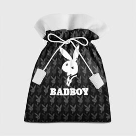 Подарочный 3D мешок с принтом Bad boy в Санкт-Петербурге, 100% полиэстер | Размер: 29*39 см | bad boy | bite | bow tie | broken | cool | ear | fighter | logo | man | playboy | rabbit | sign | symbol | white | белый | битый | боец | галстук бабочка | знак | кролик | логотип | любовь | мальчик | мужчина | откушенное | прикольный | сим