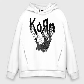 Мужское худи Oversize хлопок с принтом Korn the Nothing в Санкт-Петербурге, френч-терри — 70% хлопок, 30% полиэстер. Мягкий теплый начес внутри —100% хлопок | боковые карманы, эластичные манжеты и нижняя кромка, капюшон на магнитной кнопке | alternative | heavy | korn | koяn | metal | rapcore | rock | the nothing | youll never find me | джонатан дэвис | корн | корни | коян | ню метал | нюметал | рок