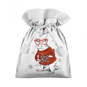 Подарочный 3D мешок с принтом Let it snow в Санкт-Петербурге, 100% полиэстер | Размер: 29*39 см | Тематика изображения на принте: 