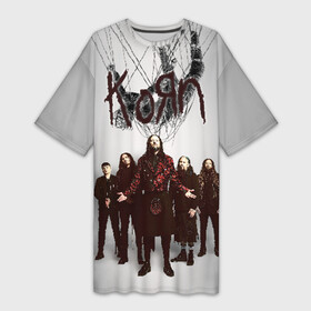 Платье-футболка 3D с принтом Korn: The Nothing в Санкт-Петербурге,  |  | alternative | heavy | korn | koяn | metal | rapcore | rock | the nothing | youll never find me | джонатан дэвис | корн | корни | коян | ню метал | нюметал | рок