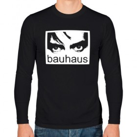 Мужской лонгслив хлопок с принтом Bauhaus в Санкт-Петербурге, 100% хлопок |  | bauhaus | goth | gothic | peter murphy | punk | rock | альтернатива | баухаус | баухус | бахус | бухус | готика | готичная | готичный | готы | панк | питер мерфи | пост панк | рок | хардрок