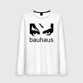 Мужской лонгслив хлопок с принтом Bauhaus в Санкт-Петербурге, 100% хлопок |  | bauhaus | goth | gothic | peter murphy | punk | rock | альтернатива | баухаус | баухус | бахус | бухус | готика | готичная | готичный | готы | панк | питер мерфи | пост панк | рок | хардрок