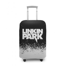 Чехол для чемодана 3D с принтом LINKIN PARK в Санкт-Петербурге, 86% полиэфир, 14% спандекс | двустороннее нанесение принта, прорези для ручек и колес | chester bennington | linkin park | mike shinoda | линкин парк