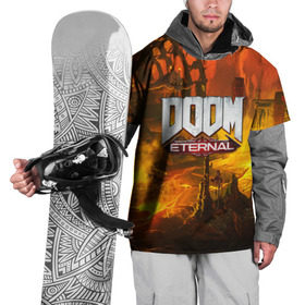 Накидка на куртку 3D с принтом DOOM ETERNAL в Санкт-Петербурге, 100% полиэстер |  | doom | doom eternal | game | дум