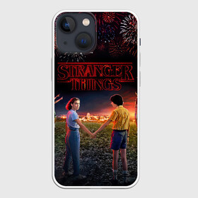 Чехол для iPhone 13 mini с принтом STRANGER THINGS в Санкт-Петербурге,  |  | 011 | down | eleven | netflix | season | series | strange | stranger | things | upside | дела | дина | загадочные | монстр | монстры | одиннадцать | очень | сезон | сериал | сериалы | события | странные | ужасы