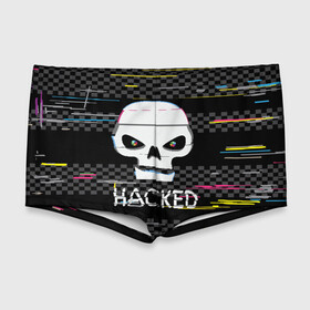 Мужские купальные плавки 3D с принтом Hacked в Санкт-Петербурге, Полиэстер 85%, Спандекс 15% |  | Тематика изображения на принте: hacker | hacknet | взлом | виртуальность | кибер | киберпанк | программист | хакер