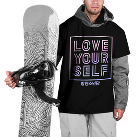 Накидка на куртку 3D с принтом BTS в Санкт-Петербурге, 100% полиэстер |  | bangtan boys | beyond the scene | bts | k pop | kpop | love yourself | бтс | к поп
