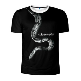 Мужская футболка 3D спортивная с принтом WHITESNAKE в Санкт-Петербурге, 100% полиэстер с улучшенными характеристиками | приталенный силуэт, круглая горловина, широкие плечи, сужается к линии бедра | whitesnake | ws | белая змея | блюз | вайт | вайтснек | вс | глэм | джоэл хокстра | дэвид ковердэйл | майкл девин | метал | микеле луппи | реб бич | рок группа | снек | томми олдридж | хард | хеви