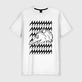 Мужская футболка премиум с принтом Злой опосум в Санкт-Петербурге, 92% хлопок, 8% лайкра | приталенный силуэт, круглый вырез ворота, длина до линии бедра, короткий рукав | Тематика изображения на принте: животные | крик | опоссум