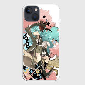 Чехол для iPhone 13 с принтом Мику Хацунэ в Санкт-Петербурге,  |  | anime | character | geisha | hatsune miku | japan | kimono | manga | style | аниме | вокалоид | девушки | манга | мульт | оружие | сёдзё | сериал | хатсуне мику